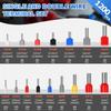 Pack of 1200 Insulated Sleeves Set Multicoloured Wire End Ferrules Assortment Wire End Ferrules Set 0.5 mm2-16 mm2