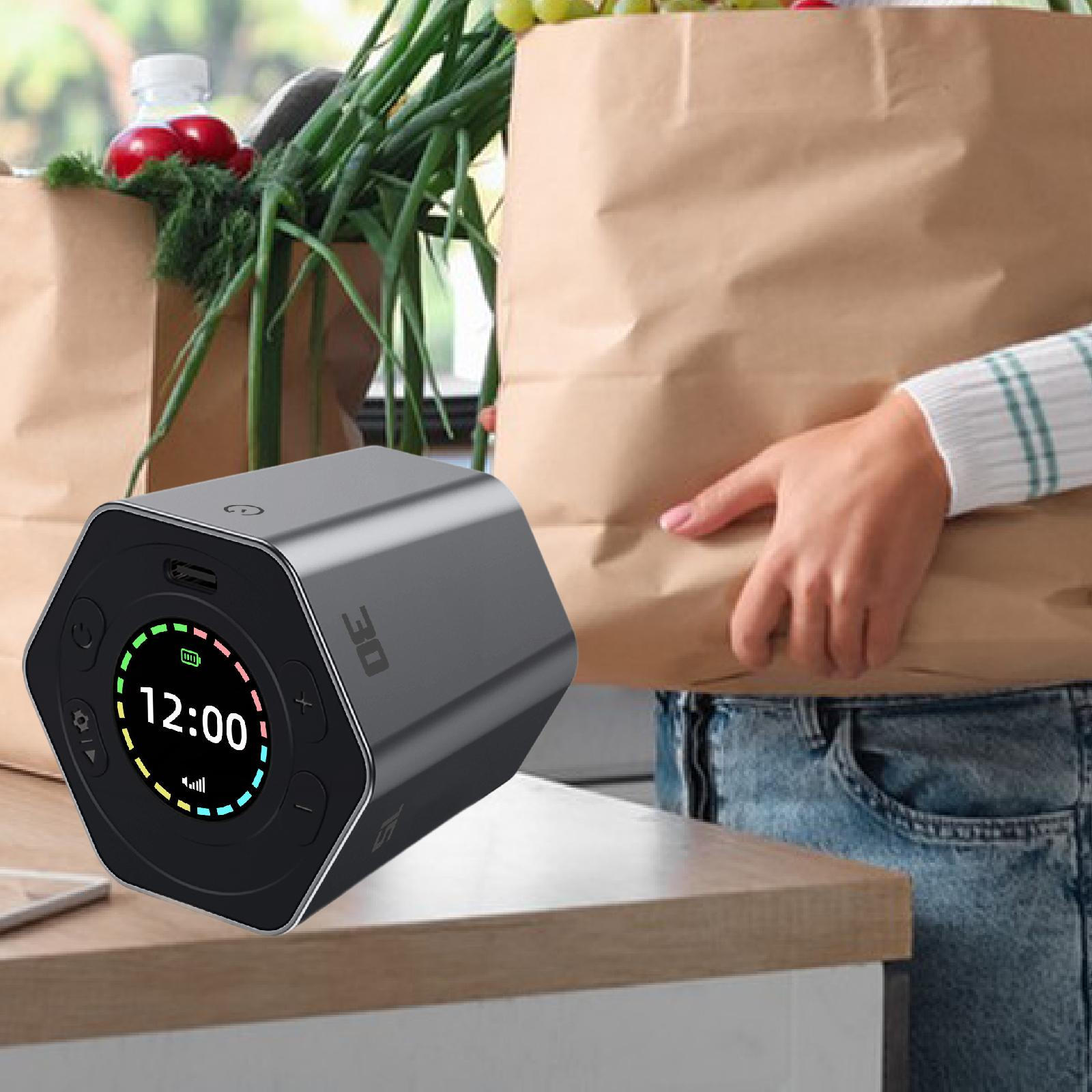 

Pomodoro Timer Flip 5/15/25/30/45/60 мин Персонализированный обратный отсчет для приготовления пищи серый