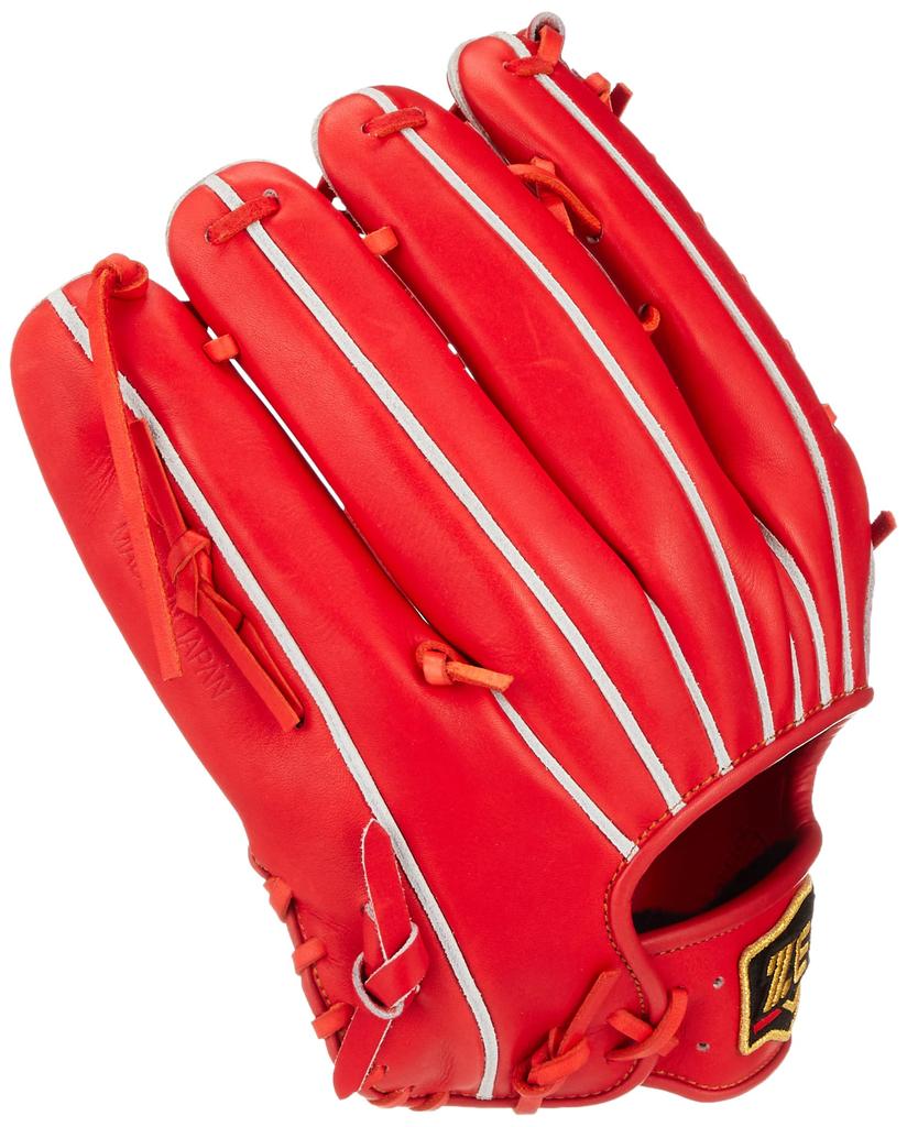 ZETT Pro Status Hardball Baseball Glove for Deep Orange Size 8 (BPROG678) Outfielders, Right-Handed Throwers, (5800),