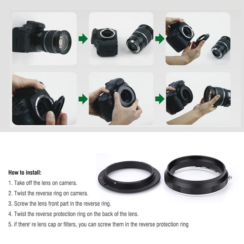 Adattatore Macro Invertito Filtro Lente Posteriore   per   innesti F AI (AI-52mm)
