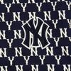 New MLB Mlb Old Flower Sweatshirt Unisex Marine Blue 31TRM6041-50N