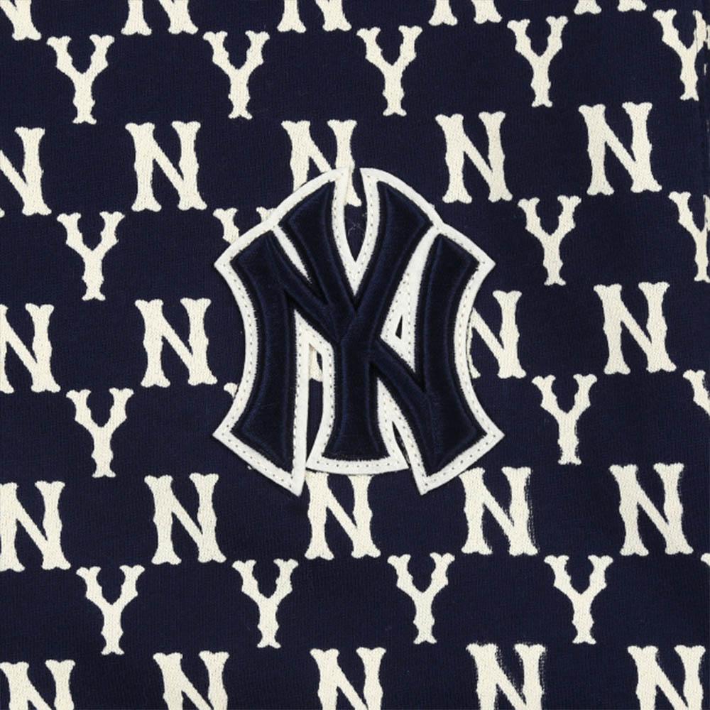 New MLB Mlb Old Flower Sweatshirt Unisex Marine Blue 31TRM6041-50N