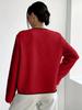2025 Autumn/Winter Women's Fashion Casual Solid Color Cardigan Jacket