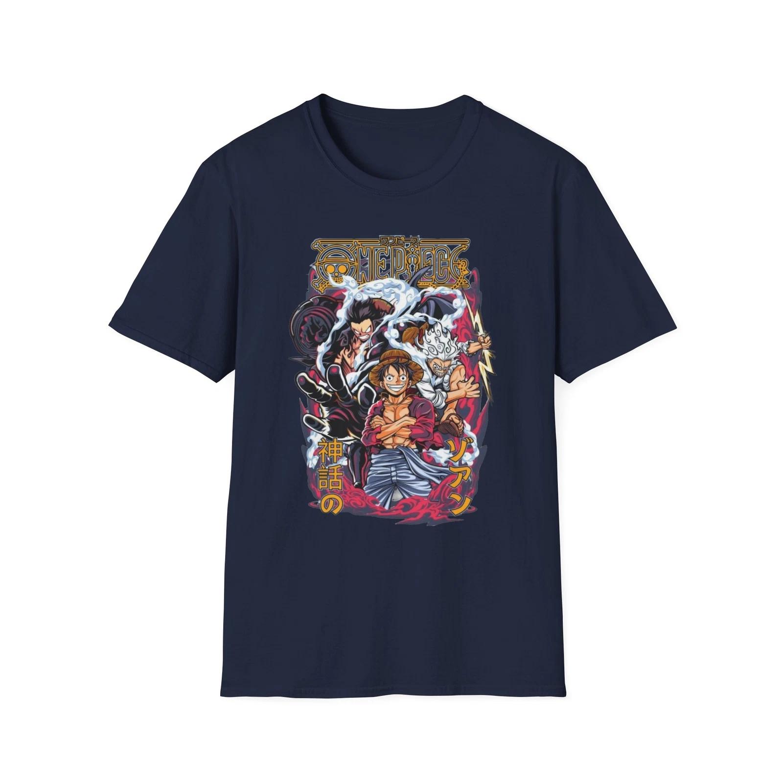 Team One Peace, Unisex JL Anime T-Shirt Softstyle Front Printedm, Gift 150