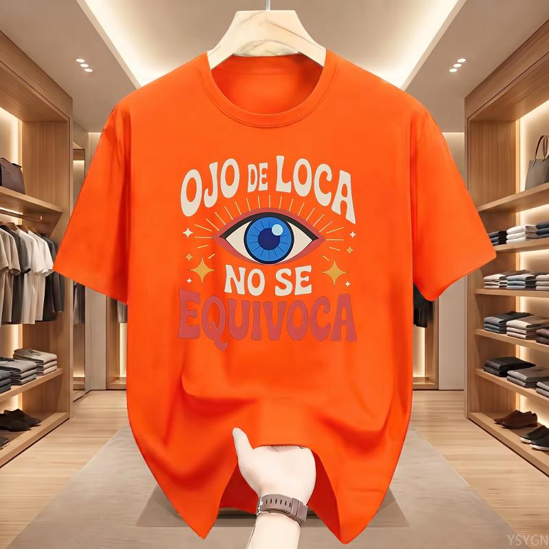 Streetwear T Shirt Tee Women Men Cotton Oversize Summer Loose Casual Trend Crazy Eye Doesn't Lie Top