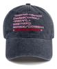 Bichiseuaenkeulim Text Pigment Ball Cap-Navy