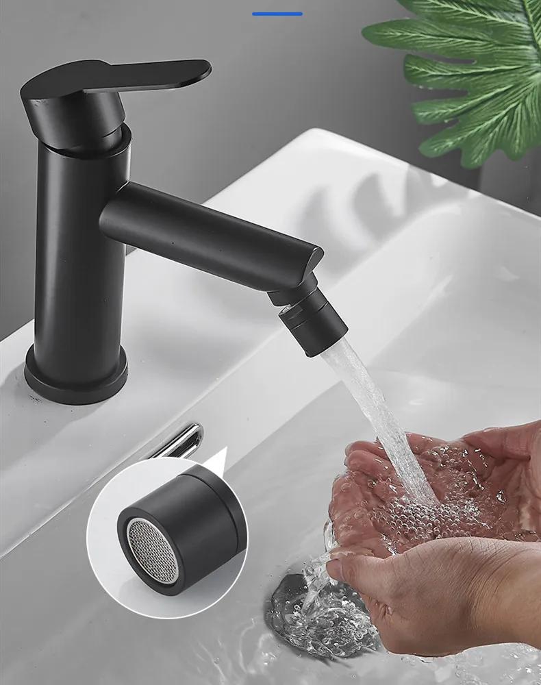 Aeratore universale per rubinetto M22/24 filettatura esterna tutto rame 360° a prova di schizzi giunto per lavabo estensore rotante