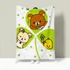 Character R-Rilakkuma Throw Lightweight 240g Flannel Blanket Soft Skin-friendly for Summer Cooling