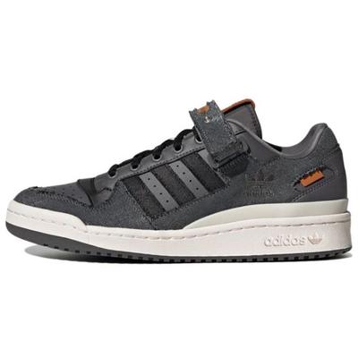 Forum Low Cigar Ash Denim Unisex Sneaker Grau Grey-Five Core-Black HQ6335