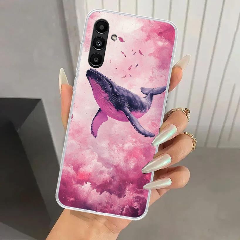 Humpback Whale Sea Giant Phone Case for Samsung Galaxy A17 A16 A37 A26 A36 A57 A56 A15 A25 A35 A55 A14 A24 A34 A54 A13 A23 A33 A
