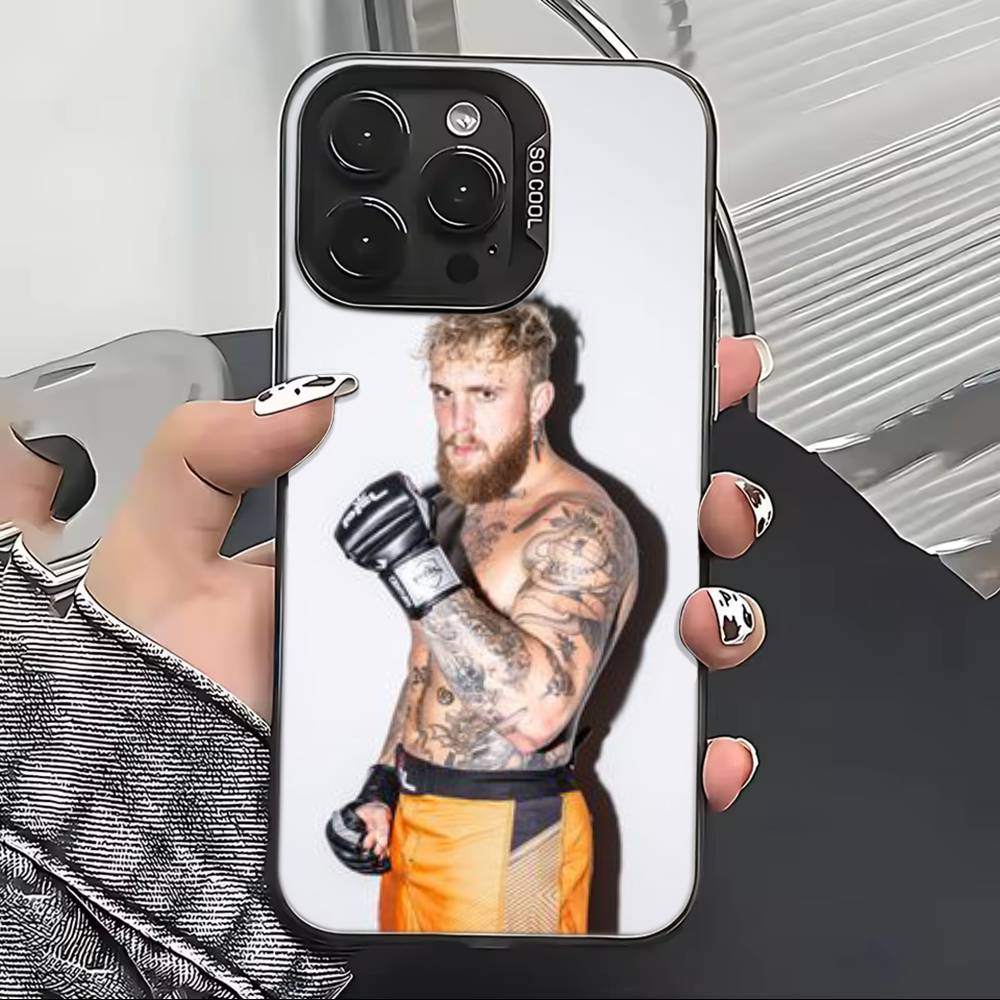 Boxing Star J-Jake Paul Phone Case For iPhone 17,16,15,14,13,12,11 Plus,Pro Max,XS,Colorful Silver Black Cover