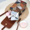 Retro Contrasting Color Women'S Bag Multi-Layer Practical Small Crossbody Bag Diamond Splicing Phone Bag Shoulder Bag