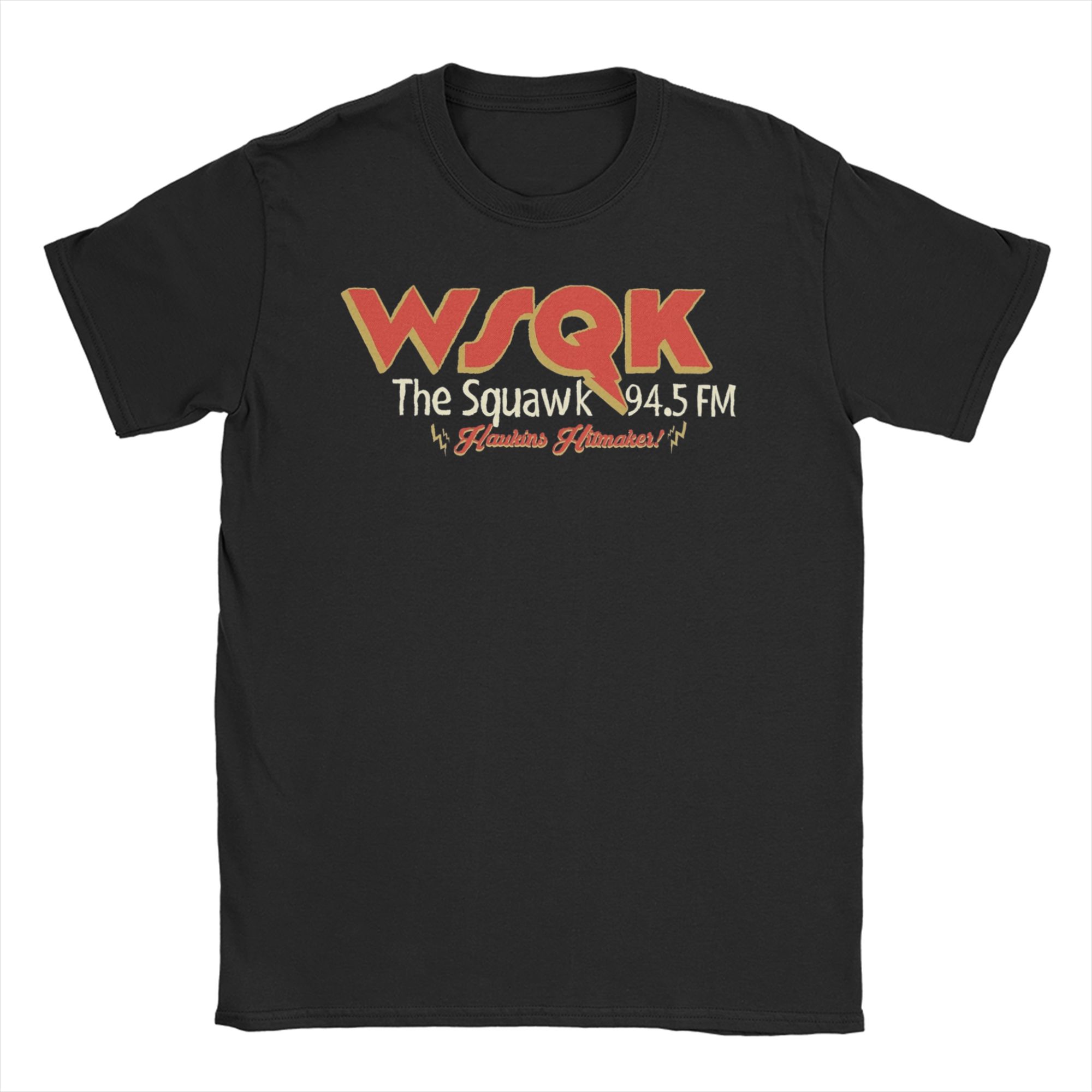 

2026 WSQK The Squawk 945 FM Tee Shirt for Men Women Graphic Printed T Shirts Cotton Clothes S