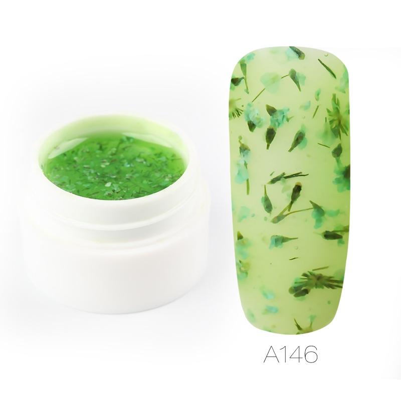 ROSALIND 5ml Dry Flower Fairy Gel Nail Polish DIY Dried Flower Semi Permanent Soak Off New Style Nail Art Top Base Hybrid Varnish UV Nail Gel