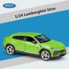 WELLY 1/24 Lamborghini URUS SUV Alloy Sports Car Model Diecasts Metal Racing Car Vehicles Model Simulation Collection Kids Gifts