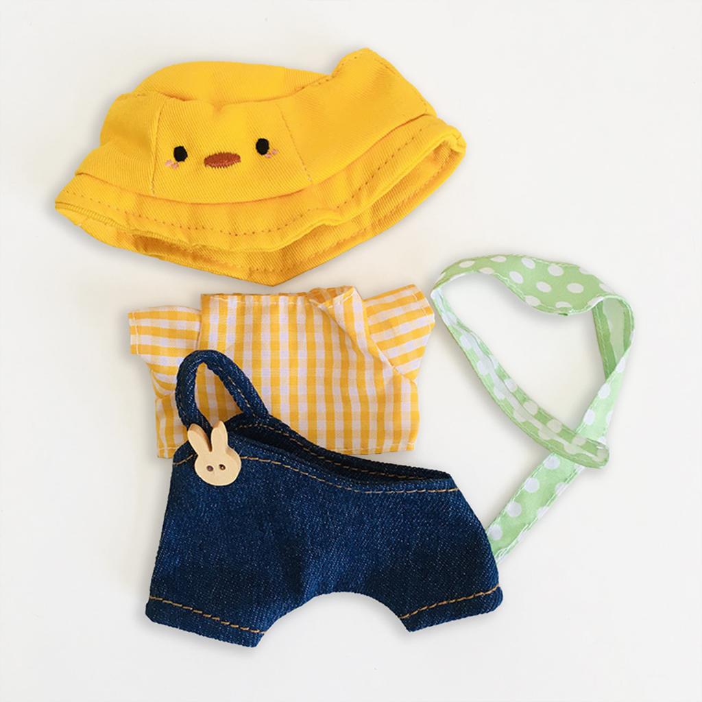 Doll Clothes Compatitable with Labubu 6.7 Inches Cute Doll Dress Up Clothes Doll Accessories for Labubu Plush Doll(NO Doll)