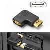 Professional 8K  90 Degree Adapter Converter Connector Male to Female Video for Laptop Monitor Projectors
