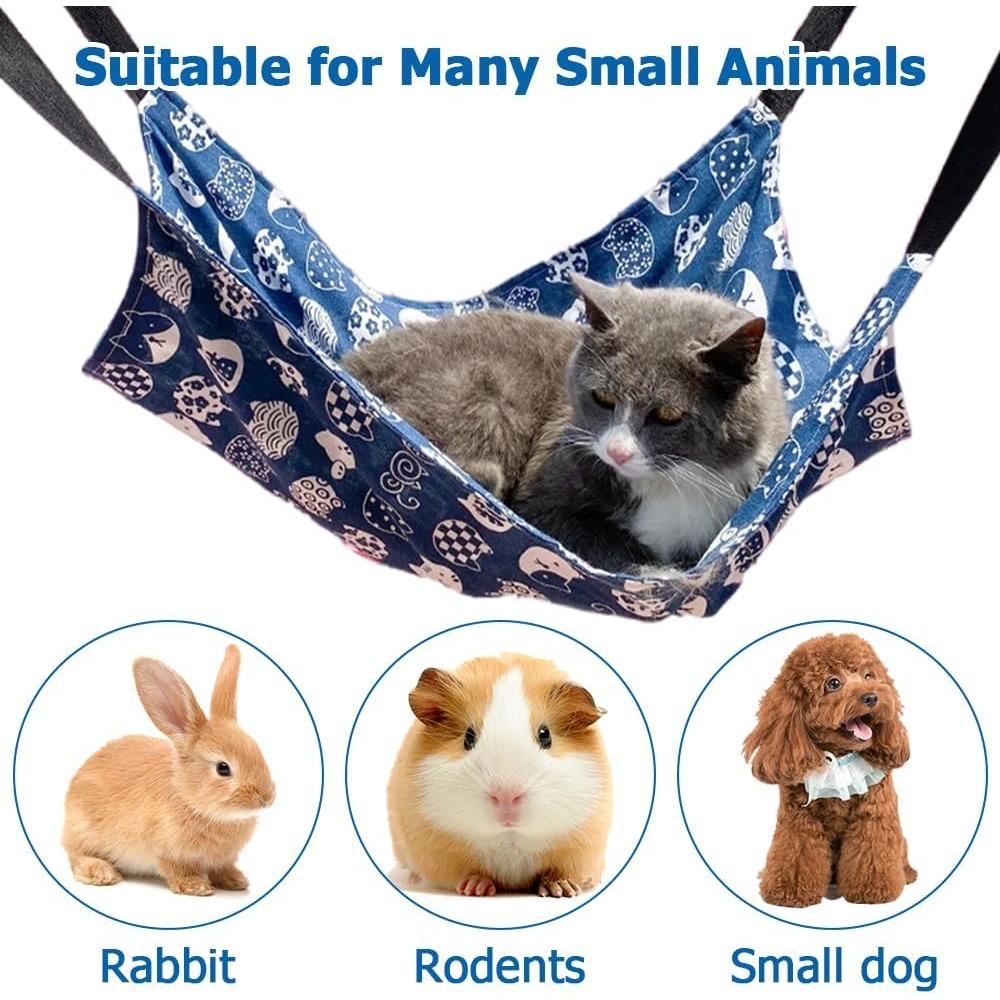 Amaca da Appendere per Gatti, Letto Sospeso Traspirante per Animali Domestici Amaca Letto per Gatti con 4 Ganci Metallici per Gatti Conigli Criceti Tappetini per Gatti Articoli