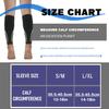 1Pair Calf Compression Sleeves for Women & Men | Breathable Shin Sleeve Brace,Footless Compression Socks Support for Running