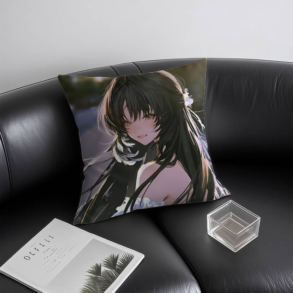 Наволочка Wuthering Waves Противопылевой Клещ Невидимая Молния Диван-кровать 12x12Inch