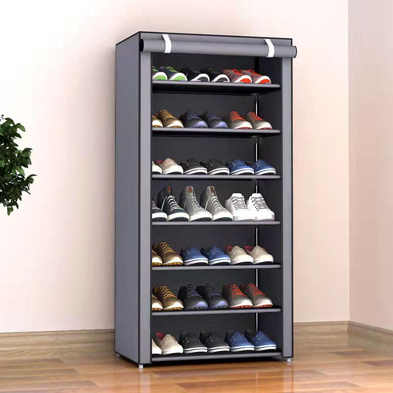 Multi-Layer Steel Shoe Rack: Dustproof, Economical Storage Solution for Dorms and Homes