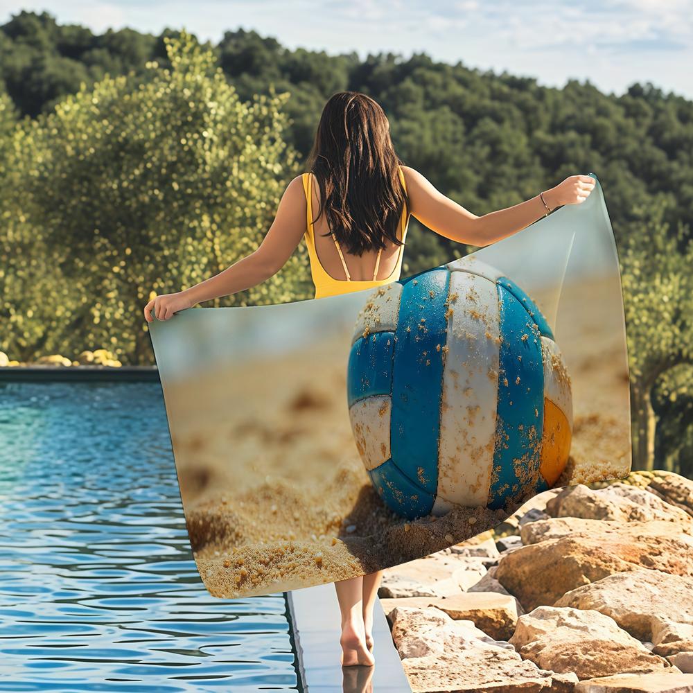 Sport Volleyball Towel Quick Drying Beach Towels Are Suitable For Swimming Pools Camping Yoga And The Gym