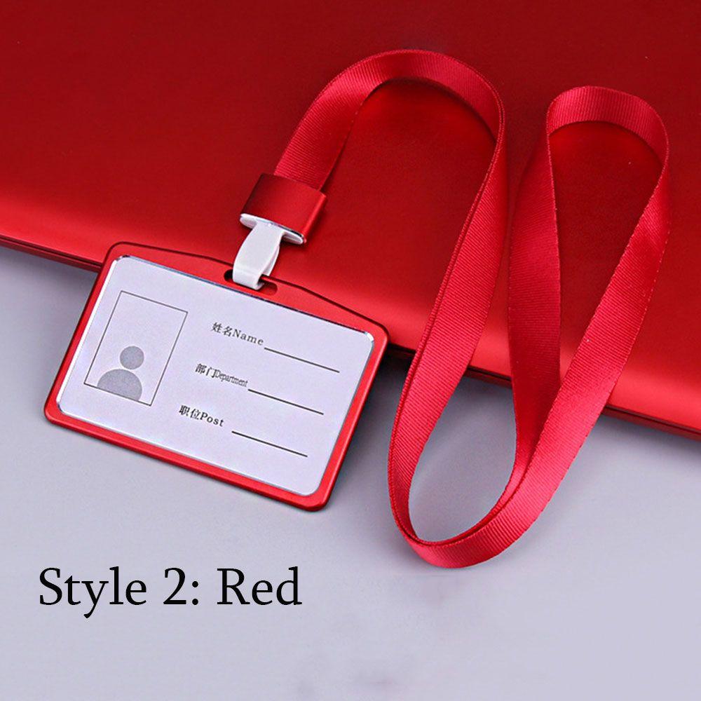 Exhibition Metal Multi colored Name Card Work Card Holders Aluminum Alloy ID Business Case