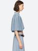 Spring/Summer Fashion: Simple Accordion Pleat Bell Sleeve Top