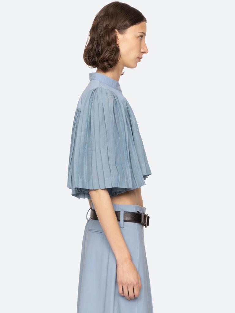 Spring/Summer Fashion: Simple Accordion Pleat Bell Sleeve Top