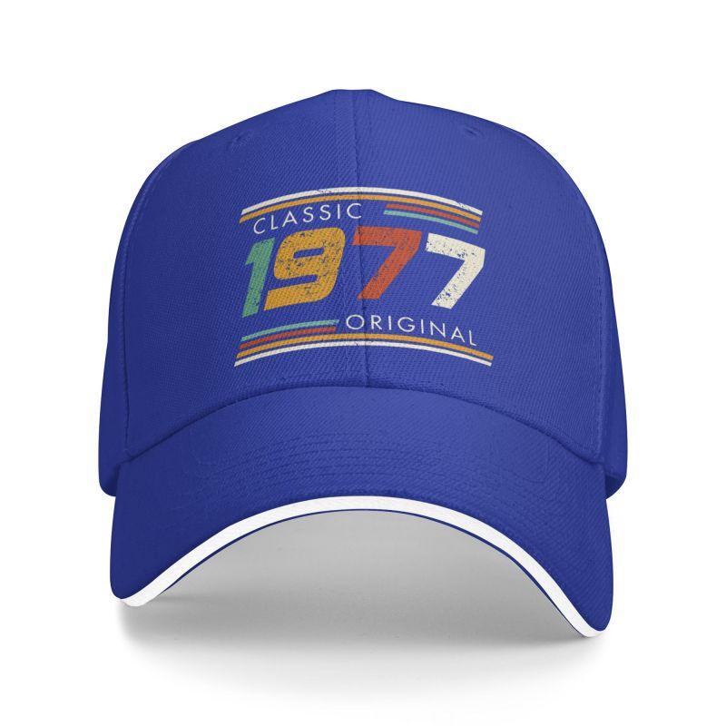 Custom Classic 1977 Original Years Birthday Baseball Cap Unisex Women Breathable Dad Hat Streetwear