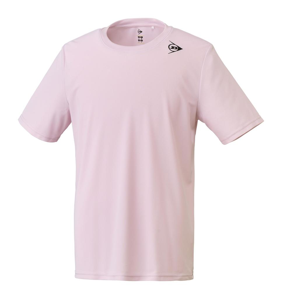 Tennis Wear Badminton Short Sleeve Game Moisture Absorbent Quick Drying DAL8445 2025SS Baby Pink S [Dunlop] T-Shirt