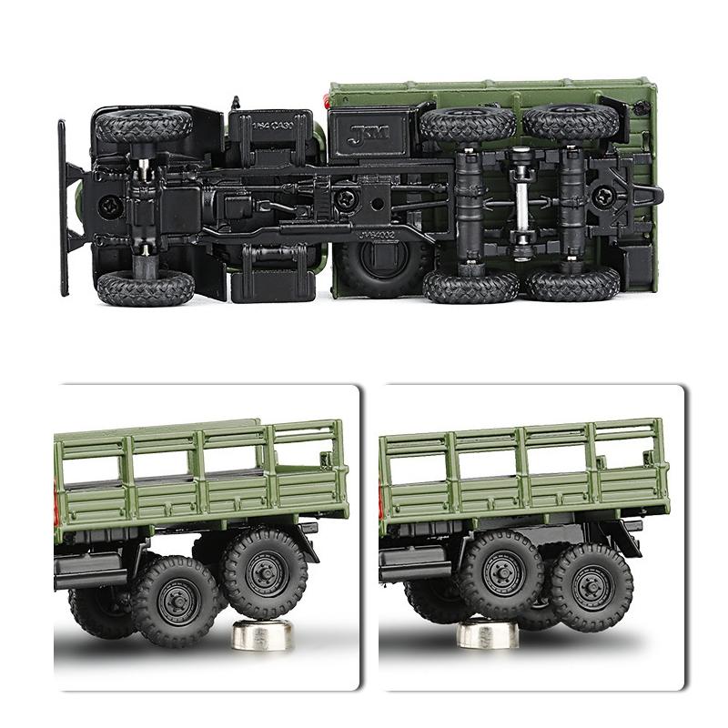 1/64 FAW CA30 Military Transport Truck 1/64 JKM Diecast Toy Car Vehicle Model Classical Zinc Alloy Metal Collection Gift For Kid