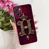 Fashion Crown Letter Case For Realme 9i Soft Silicone TPU Back Cover For Realme9i 4G RMX3491 Phone Cases