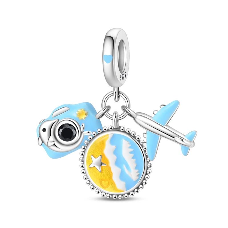 Authentic Copper Colorful Painting Charm Bead Charms Artistic Palette Bead Charms Pendants Compatible With Bracelets Necklaces Do It Yourself Jeweller