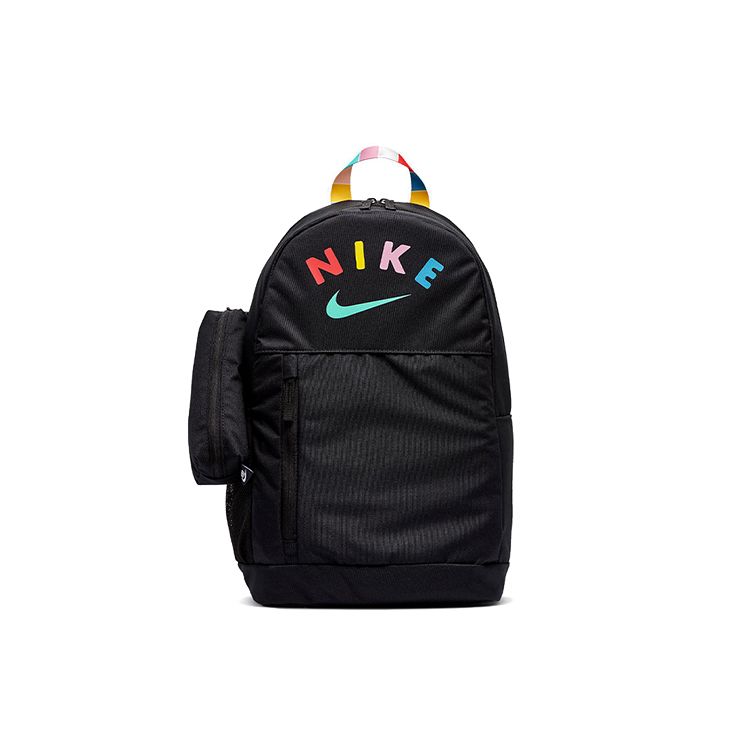 Nike Colorful Letter Logo Polyester Backpack Unisex Backpack Black CV8908-010 Black