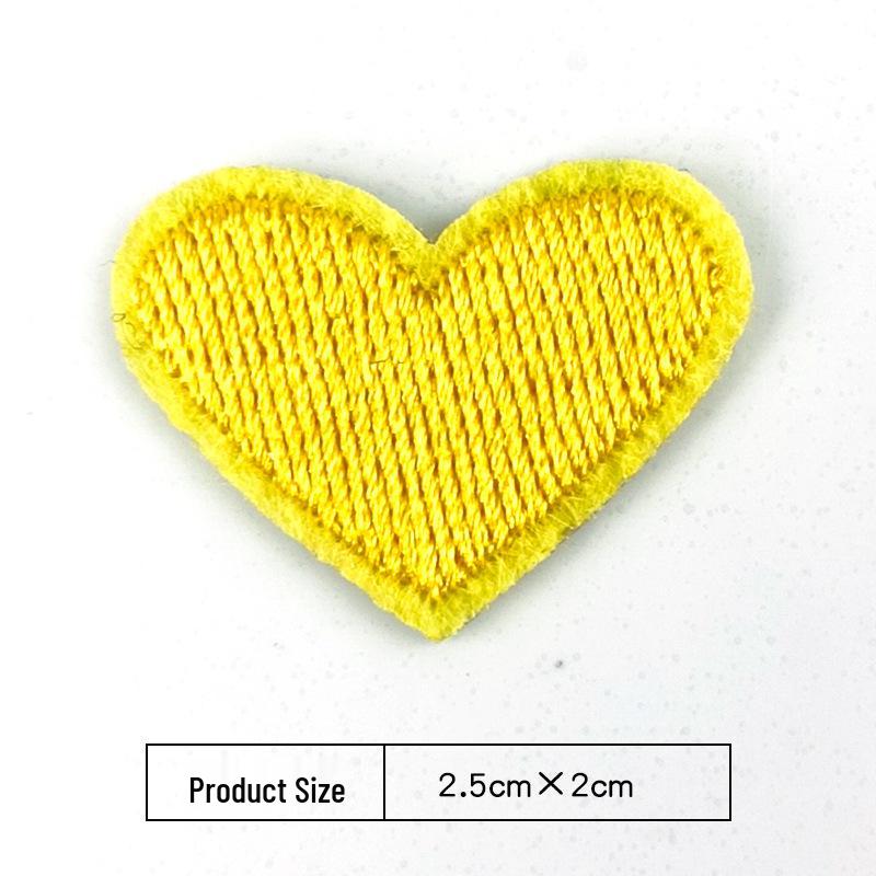 Heart Embroidery Iron-on Patch for Clothing, Shoes, Hats, and Bags