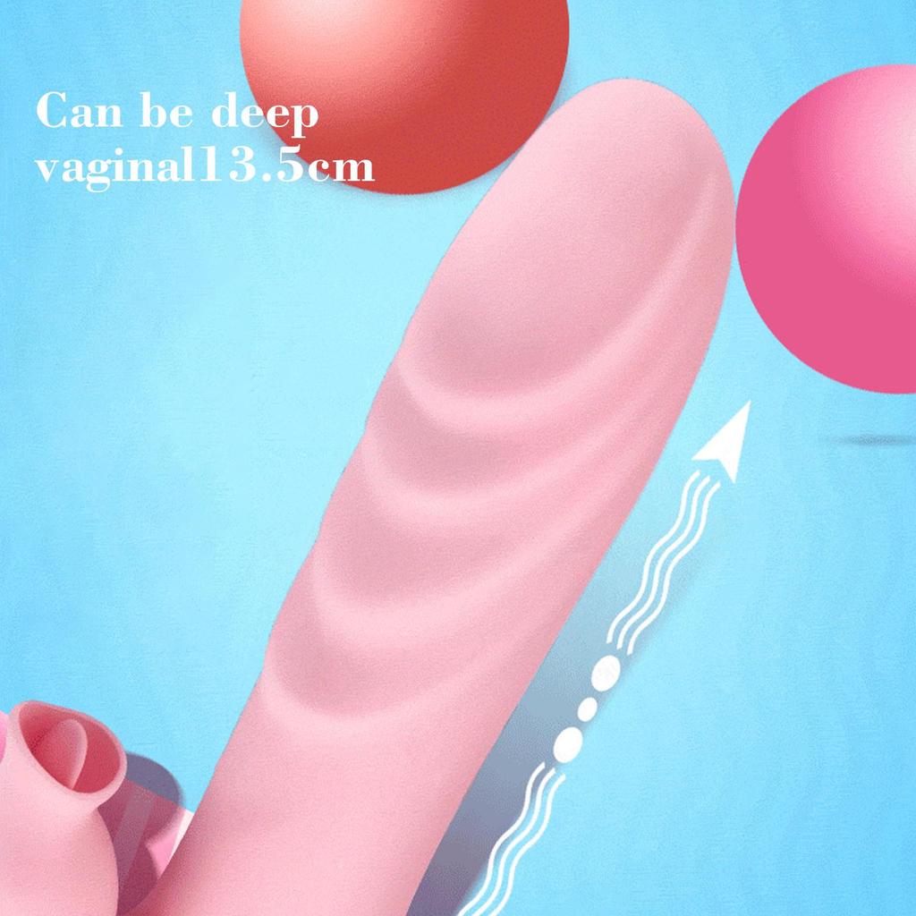 Vibrator Adult Sex Toy Female Vagina Clitoris Nipple G-Spot Stimulator 2 In 1 Dildo Goods for Women Masturbation Massager for 18+