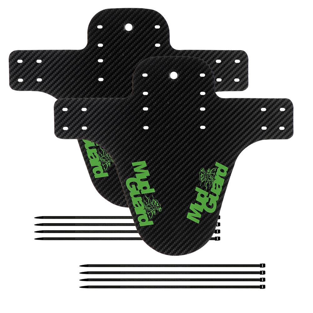 2 Piece Set Bicycle Fender Mountain Carbon Pattern Bike Mud Guard For Front Rear Wheel Mudguard Ultralight Cycling MTB Fender