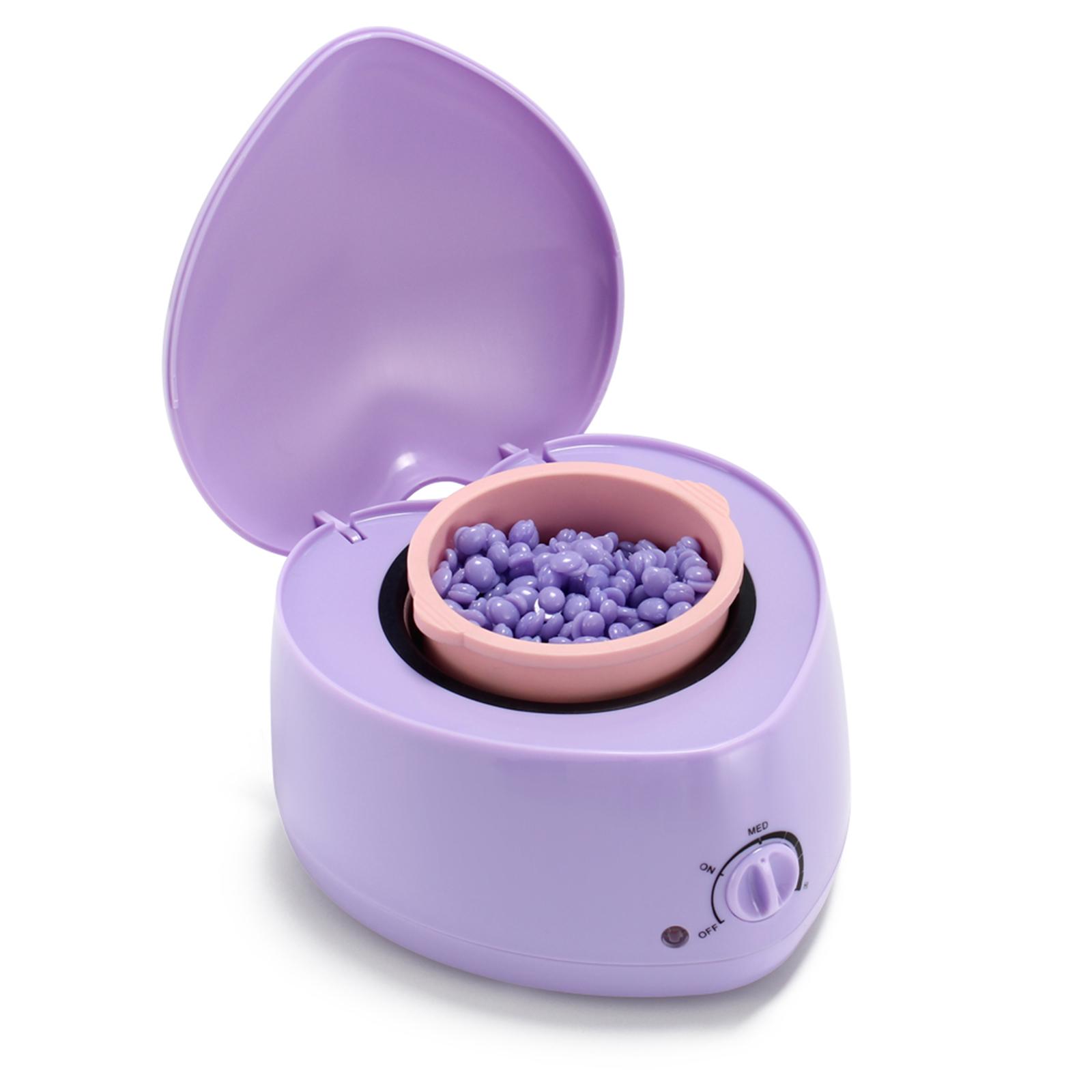 

200 мл Мини-машинка для удаления горячего воска с силиконовым внутренним горшком US Plug фиолетовый