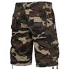 Sommershorts for menn med flere lommer Uformelt mote for menn Ensfarget løse cargo-shorts