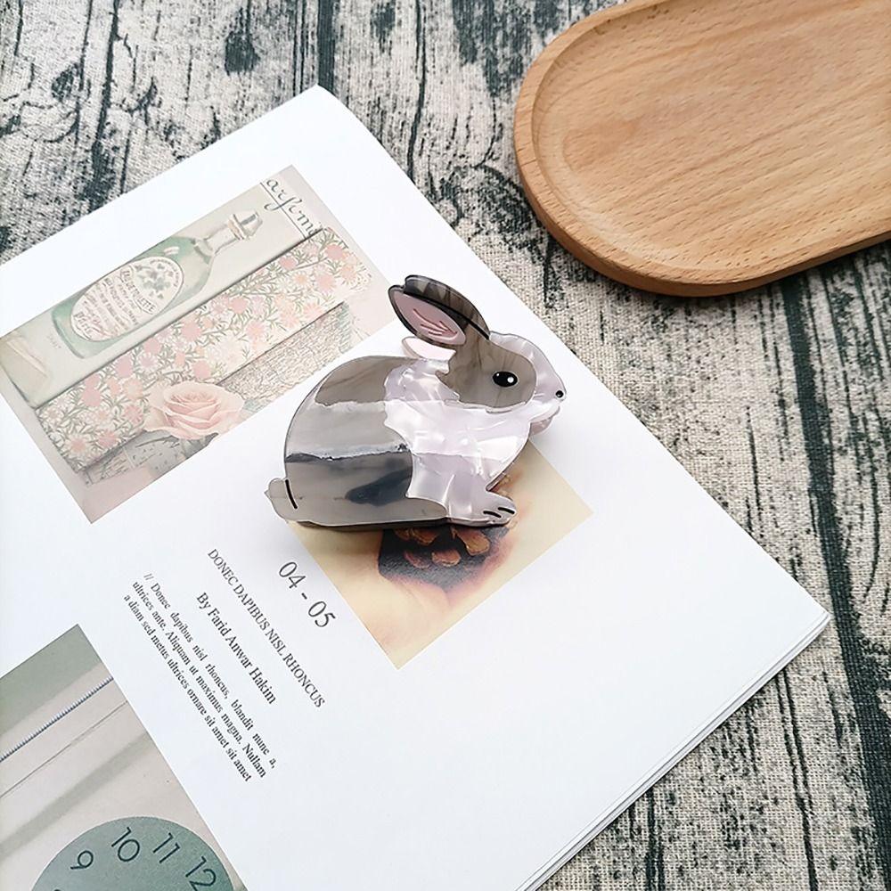 Bunny Animal Ponytail Holder Headdress Shark Clip Hair Accessories Rabbit Hair Claw Korean Style Crab Clip Women Hair Clips