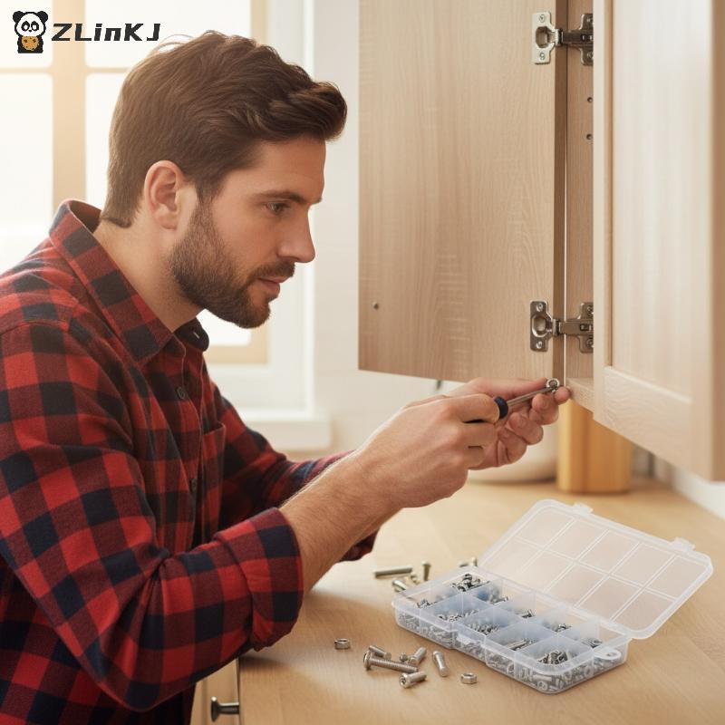 DIY Hardware Kit M2 M5 Screws Nuts Washers 320Pcs for Electronics Repair Construction and Household Use