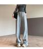 Women's Black Wide-Leg & Narrow Straight-Leg Sweatpants - Spring & Autumn 2025 Collection, Plus Velvet, Casual Banana Style