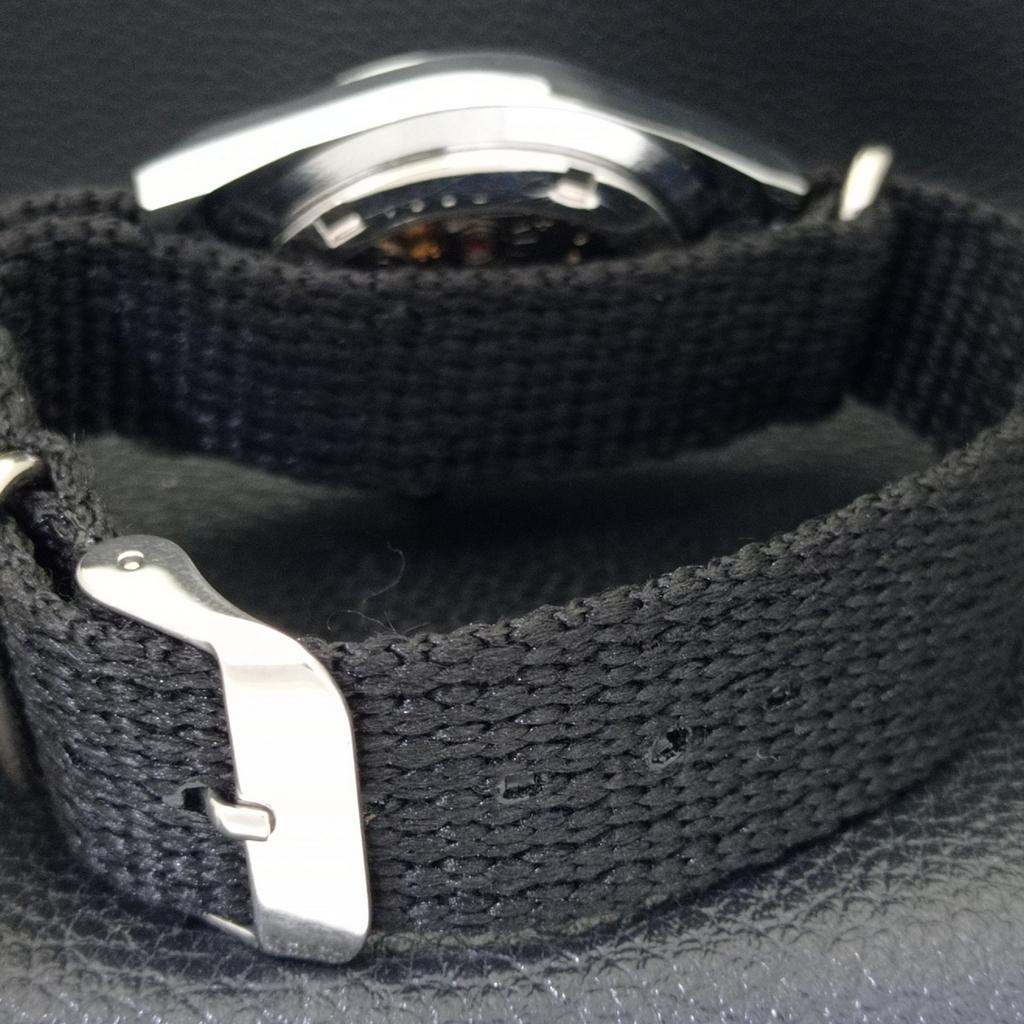 VINTAGE REFURBISHED SEIKO 5 AUTOMATIC 6309A JAPAN MENS BLACK WATCH A440909-4 Sk-a440909