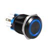 22mm 12V-24V Wasserdruckschalter Selbstverriegelnd Druckknopf Rot LED