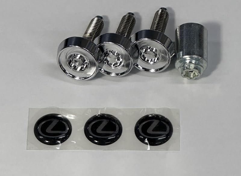 Toyota Motor Corporation Domestic Locking Bolt License Lexus Logo (TOYOTA) [Genuine Part] (for Plate) 08407-00410