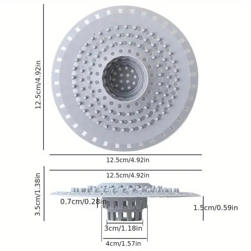 1/2 Stück Silikon Anti-Verstopfungs-Haarfänger Haarstopper Pad Duschbodenablaufabdeckungen Spülen Sieb Filter Badezimmer KücheAnti