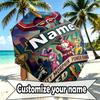 Custom Name Personalized Power Rangers Print Umbrella, Auto Open Close, 8‑Rib Sturdy Frame, Commute Camping Hiking Use, Birthday Gift