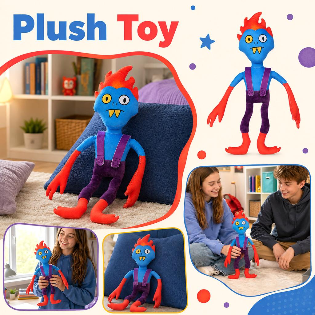 Soft Plush Character Doll Stuffed Toy with Unique Design Long Arms and Legs Durable Fabric for Kids and Collectors