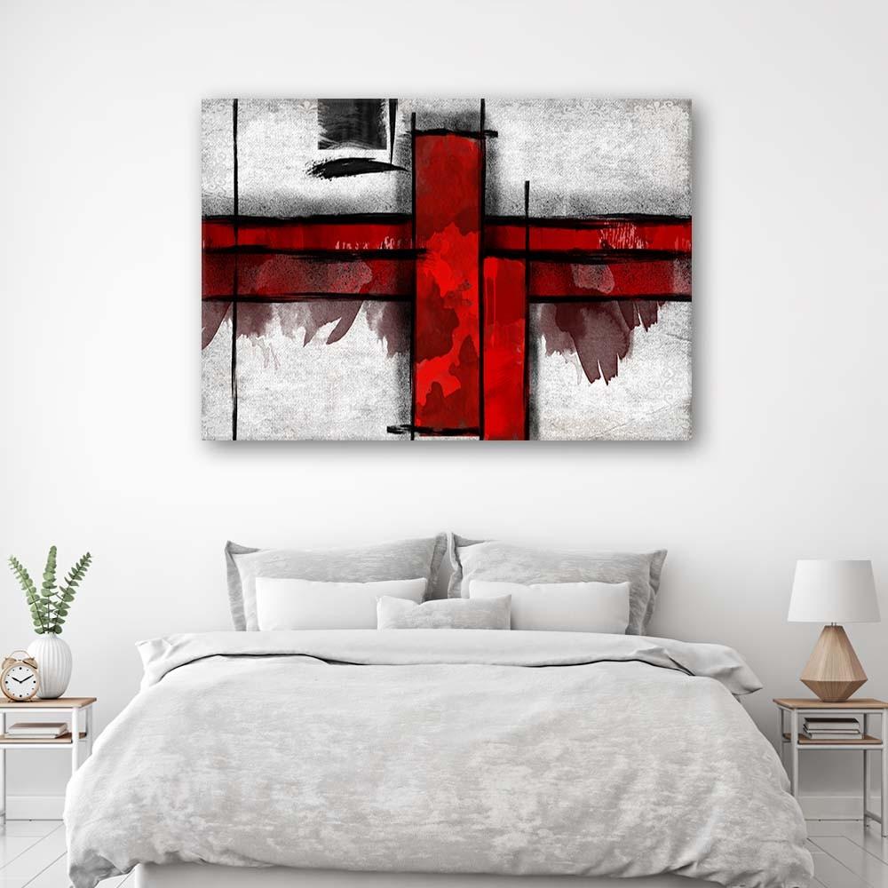 Canvas print Red Abstraction